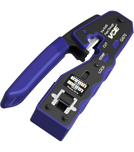 Punch Down Tool Per Reti - Attrezzo Per Crimpatura Cavi 110/88, Con Gancio E Cacciavite Integrati - Foto 4