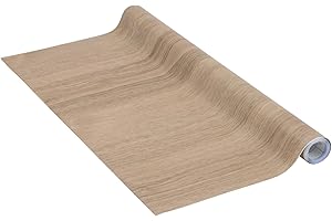 Adhésif Pin taupe Perfect Fix®, Feuille d'effet bois, Feuille de meubles, Film adhésif, auto-adhésif, 45cm x 2m, 170µm (Épaisseur : 0,17 mm), Venilia 53336