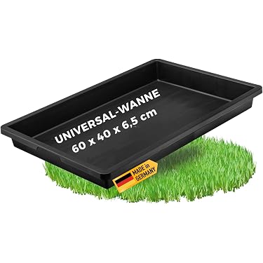 10er Set Kunststoff Pflanzschalen Oval, Schwarz, 23x16cm, Mit Wasserauffang, Für Zimmerpflanzen & Garten – Praktische Untersetzer