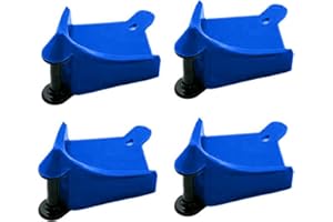 OLDPAPA CAD Detailing Car Tyre Guard,4 Pcs Heavy Duty Wheel Hose Guides with Active Locking Grips Durable Plastic Detail Guardz for Car Washing Great Accessories for Car, Truck, & Motorcycle Tires(blue)