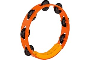 MEINL VivaRhythm Wood Tambourine - red/orange marble finish