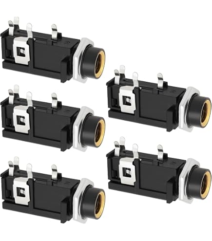 sourcingmap 2 Pz Audio Ingresso microfono XLR 3 pin femmina telaio per connettore femmina da pannello nero