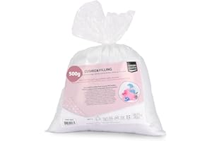 Vaessen Creative Rembourrage en polyester doux et moelleux pour jouets en peluche, oreillers et projets d'artisanat, blanc, 500 g, (L'emballage peut varier)
