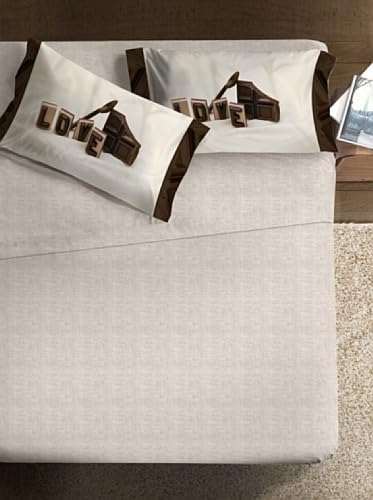 ipersan Photo Chocolove Fine Art Design Queen-size bed Beige/Brown