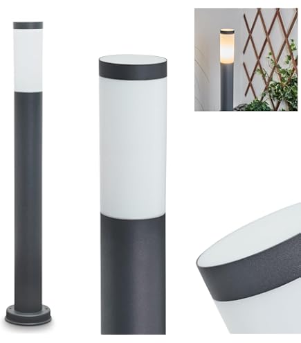 QAZQA Rox - éclairage De Terrasse Et D'allée De Jardin - 1 Lumière - 75 Mm - Gris Foncé - Moderne - éclairage Extérieur