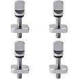 4Pcs Surfboards Fin Screw 316 Stainless Steel Fin Bolt Kit Fin Plate Replacement Accessories for Long Board, Inflatable SUP, Paddle Boards, Silver