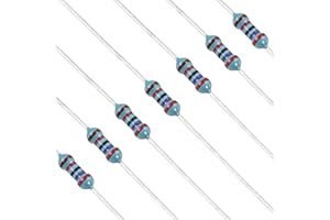 YOKIVE 100pcs 27K Ohm Resistor, 1/4W (0.25W) Metal Film Fixed Resistor, Tolerance +/-1% Resistors, ROHS Certificated