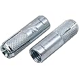Horiznext 1/2" x 2 inch Drop-in Anchor, zinc-Plated Carbon Steel Expansion Sleeve Screw Bolts kit for Concrete Drywall (50 pcs)