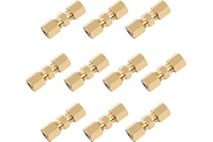 MaxAwe Lot de 10 connecteurs de conduites de frein 4,75 mm pour conduites de frein, connecteurs de conduites de frein sans sertissage, en cuivre et acier