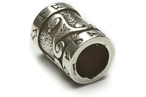 Drachensilber Wikinger Bartschmuck Triskel Bartperle 925 Silber keltischer Schmuck ausgefallener Haarschmuck Männer Damen