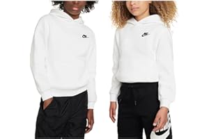Nike K NSW Club FLC HDY Lbr Hooded Long Sleeve Top Mixte Enfant