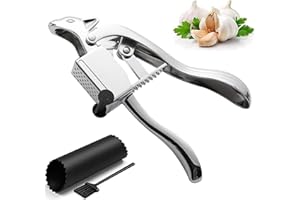 iTauyees Spremiaglio Professionale, Aglio Spremiaglio da Cucina, Pressa-aglio, Frantoio per Zenzero, Comodo e Facile da Pulire Lavabile in Lavastoviglie
