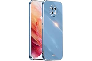 GOGME - Carcasa para Xiaomi Redmi Note 9T 5G, Funda de 360 °, antigolpes, galvanizada, Elegante, Flexible, Protector de TPU Resistente a los Golpes, Funda Case Cover. Azul