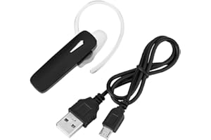 Zerone M163 Wireless Bluetooth Ohrhörer mit Mikrofon, Noise Cancelling True Wireless Bluetooth Headset V4.1 Freisprech Ohrhörer für Business/Meeting / Driving(Schwarz)