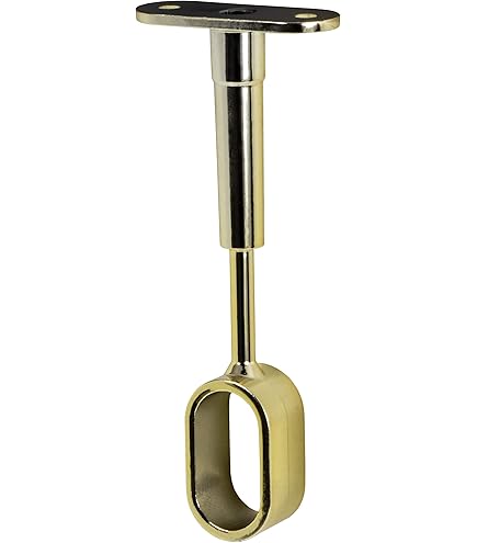 Supporto Staffa Centrale Cromata Rotonda Per Asta Guardaroba - Foto 5