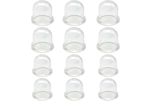 LiteTour 12 Stück Primerbirne Vergaser Primerbirne Pumpenbirne kompatibel mit Poulan Crafstman Weedeater Kettensäge Ersatz für Roybi Homelite Zama Walbro Gas Trimmer Gebläse Freischneider