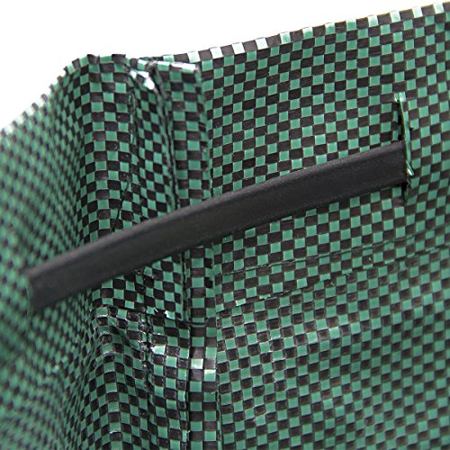 Relaxdays Gartensack faltbar 272 Liter, selbststehende Laubtasche, 3-er Set Gartentonnen, robust, wetterresistent, grün - 5