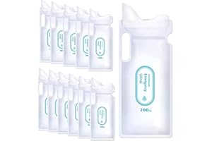 PENUSPT Disposable Urinal Bags, Unisex Urine Bags Portable Pee Bags, Super Absorbent Standing Pee Urination Device Hygienic Leakproof for Man Women Camping Travel Emergency and Traffic Jam (12 Pack/700 ML)