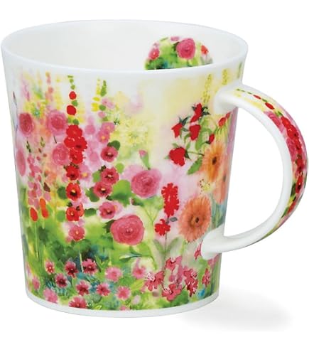 Mug Staffordshire Décor Relief Cottage Campagne Anglaise - Occasion - Céramique Blanche Décorée