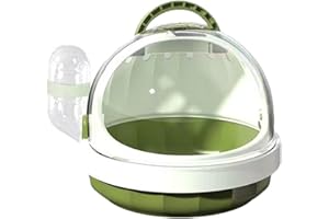 JLOBNYIUN Cage de Transport pour hérisson, Chinchilla, Cage de Voyage Respirante pour Hamster avec Bouteille d'eau Amovible, Sac de Transport Portable pour Chinchilla pour Animaux domestiques