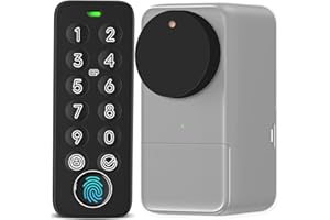 VINFFY Custodia in silicone per SwitchBot WLAN Smart Lock Pro, con tastiera touch screen, protezione completa, durevole, resistente agli urti, antigraffio, impermeabile, per evitare collisioni, colore: nero