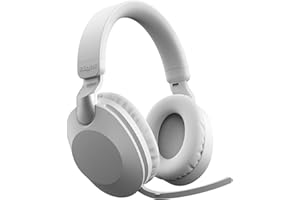 AndThere Cuffie Bluetooth Over Ear Wireless Cuffie Con Microfono Cavo On Ear Grandi Cuffie Cancellazione Rumore Bluetooth Headphones Noise Cancelling Senza Fili Cuffie per Gaming PC TV Palestra