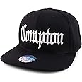 Trendy Apparel Shop Oversize XXL Old English Compton Embroidered Flatbill Snapback Baseball Cap
