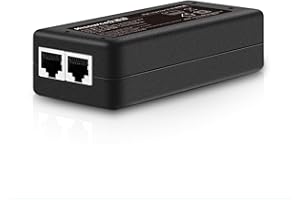 DAVUAZ Injecteur PoE jusqu'à 30 W, adaptateur PoE 2,5 Gigabit pour caméras IP et téléphones VoIP, distance réseau jusqu'à 328 ft. Alimentation PoE IEEE 802.3af conforme UL Certifié PoE Injec