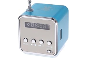 iplusmile TdV26 Digital Lautsprecher Mini Lautsprecher Mini Radio Fm Radio Stereo Mp3 Mp4 Musikplayer Unterstützen Micro SdTf Karte/USB/Disk/Fm (Blau)