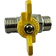 SRP 1/2" Brass Ball Valve with Butterfly Handle - Male/Male Thread, Durable and Reliable Plumbing Solution