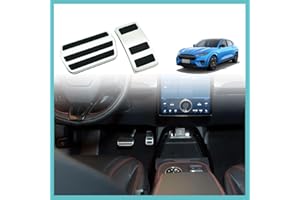 ‎AOSKONOLOGY AOSKonology Kompatibel mit 2021-2023 Mustang Mach-E Pedalen Set Anti-Rutsch-Performance-Fußpedal-Pads Abdeckungen Anti-Rutsch-Beschleuniger-Fußpedale Auto-Ersatz