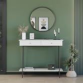 Adore Mobilya Elite İki &Ccedil;ekmeceli Dresuar-Vizon-Siyah 100x89x41 cm