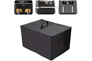 QUIXINGART Staubschutz für Heißluftfritteuse (49×40×30 cm) Passend für Ninja AF500EU/AF400EU/AF451EU/AF300EU Sowie Deren CP-Modelle, COSORI 8,5L und Cookwise 9L