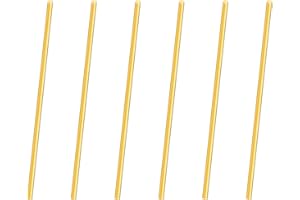 iMeistek 2mm Brass Rod,100mm Length Metal Solid Round Brass Rod for RC Models DIY Crafts (6PCS)