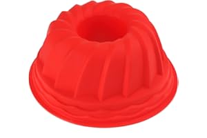 LIHAO Gugelhupfform Silikon Backform Gugelhupf Kuchenform Wiederverwendbare für DIY Backen, 1 Stück (zufällige Farbe)