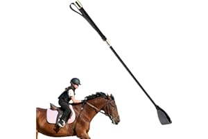 SMILESHINEY Cravache Dressage - Cravache D'équitation D'entraînement 60Cm,Cravache Équitation en Cuir PU,Cravache Cheval Equitation,Cravache D'équitation Stable Et pour Outil De Course De Chevaux