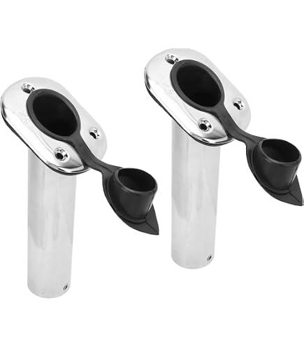 ISpchen Kit Joint De Couvercle Et Support De Canne à Pêche - Joints En Caoutchouc Noir Pour Support Encastré Bateau