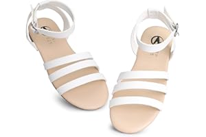 MIXIN Mädchen Sandalen Open Toe Strappy Sommer Schuhe Kleid Sandalen für Mädchen