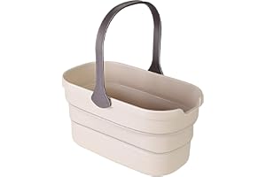 Eyliden hopfällbar hink, hink för rengöringsmopp, 10 l (2,6 gallon) vikbar vattenhink, bärbar praktisk korg för rengöring av