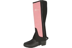 Covalliero Kinder Kinderminichaps Lilli sort/Pink, størrelse 140 Chaps, Black Pink, EU
