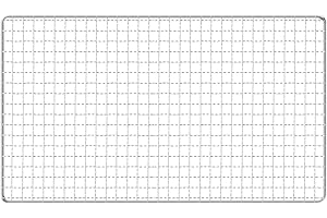 Hemoton Stainless Steel Squares Holes Grill Barbecue Wire Mesh Multi-Purpose BBQ Grid Cooking Baking Rack Barbecue Grill (26 x 44cm)