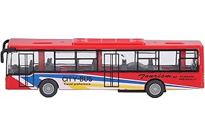 CHICIRIS Jouet de bus, petit modèle de bus, jouet sûr et sain, rouge pour jouet cadeau