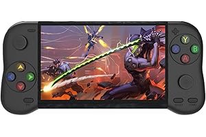 HLF 5.1 " HD Screen Vintage Game Conception de la Forme de la poignée 12000 Jeux intégrés Sortie HDMI Batterie de Recharge de Livres MP4 mp3 Consol Jeu Console Enfant Console Jeux Portable