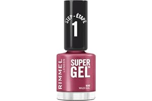 RIMMEL LONDON Rimmel Super Gel, 030 Wild Gal, Smalto a lunga tenuta, Applicazione facile, Manicure effetto gel, Resistente alle scheggiature, Formula clean, 12 m