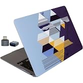 McStorey MacBook Air 13.6 İn&ccedil; Geometrik Desenli Kılıf A2681 A3113 A3240 A3449 M2 M3 M4 M5 Uyumlu İnce Sert Kapak Hard Case Si