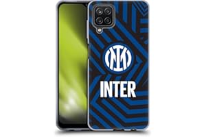 Head Case Designs Licenza Ufficiale Inter Milan Astratto 1 Modelli Custodia Cover in Morbido Gel Compatibile con Samsung Galaxy A12 (2020)