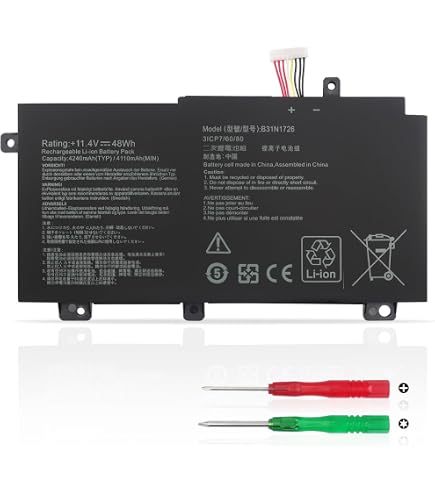 Vhbw Batteria 5600mAh Compatibile Con ASUS TUF Gaming F15 FX506LU, FX506, C41N1906, 0B200-03590000