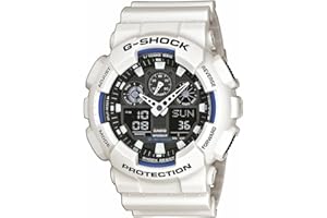 Casio G-SHOCK Homme Analogique-Digital Quartz Montre avec Bracelet en Plastique GA-100B-7AER, Noir