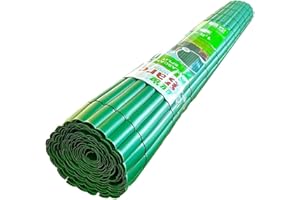 Gutta Plascane Split, Canniccio PVC, Recinzione Giardino, Frangivista per Recinzione, Frangivista PVC (Rotolo 1x5 Metri, Verde)