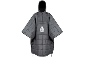 OneTigris Camping Blanket with with Recycled Thermal Insulation,Wearable Hoodie Blanket | Ultralight Water-Resistant Warm Camping Blanket for Outdoor, Hiking, Stadium